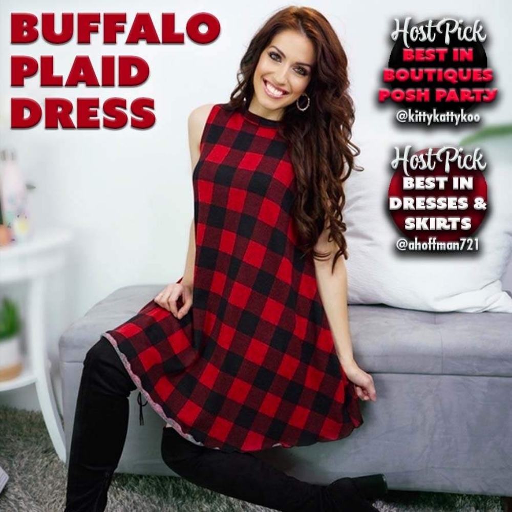 Buffalo Plaid Dress 🎉2×HOST PICK🎉